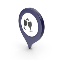 Location Sign Bar Dark Blue PNG & PSD Images