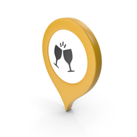 Location Sign Bar Yellow PNG & PSD Images