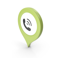 Location Sign Phone Green PNG & PSD Images