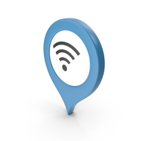 Location Sign Wifi Blue PNG & PSD Images