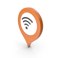 Location Sign Wifi Orange PNG & PSD Images