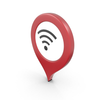 Location Sign Wifi Red PNG & PSD Images