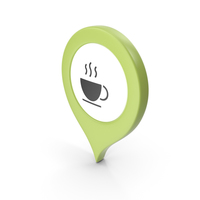 Location Sign Coffe Green PNG & PSD Images