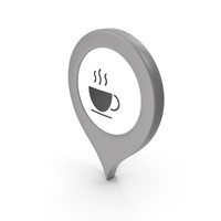 Location Sign Coffe Grey PNG & PSD Images