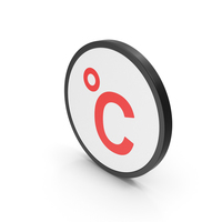 Icon Celsius Degrees Red PNG & PSD Images