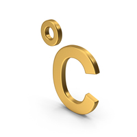 Symbol Celsius Degrees Gold PNG & PSD Images