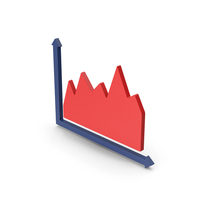 Symbol Graph Red PNG & PSD Images