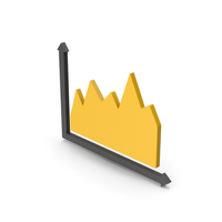 Symbol Graph Yellow PNG & PSD Images