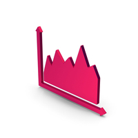 Symbol Graph Metallic PNG & PSD Images