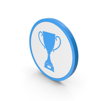 Icon Trophy Cup Blue PNG & PSD Images