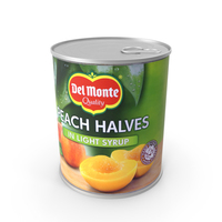 Del Monte Peach Halves Food Can 570g PNG & PSD Images
