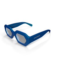 Hologram Chamelion Blue Sunglasses PNG & PSD Images
