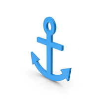 Symbol Anchor Blue PNG & PSD Images