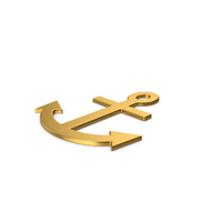 Gold Symbol Anchor PNG & PSD Images