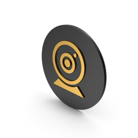 Webcam Gold Icon PNG & PSD Images