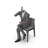 Chair Discussion Suit Grey PNG & PSD Images
