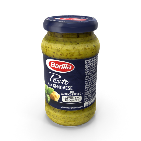 Food Jar Barilla Pesto Download for PixelSquid & PNG S115785862 Alla | 190g Images 2020 PSDs Genovese 