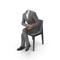 Chair Discussion Suit Grey PNG & PSD Images