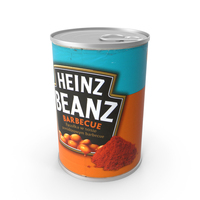 Heinz Beanz Barbecue Food Can 390g PNG & PSD Images