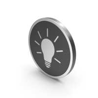 Silver Icon Light Bulb PNG & PSD Images