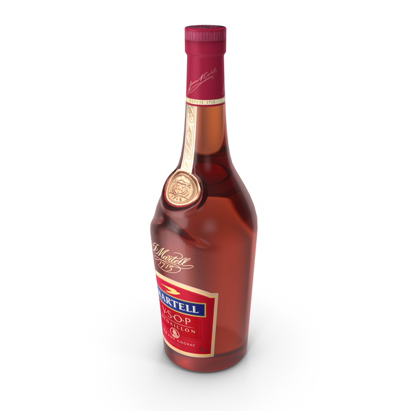 Martell VSOP Medaillon Cognac 1L Bottle PNG Images & PSDs for