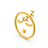 Symbol Emoji Sleeping Yellow PNG & PSD Images
