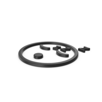 Black Symbol Sleeping Emoji PNG & PSD Images