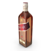 Johnnie Walker Blended Scotch Whisky Red Label 1L Bottle PNG & PSD Images