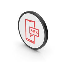 Icon SMS Message Red PNG & PSD Images