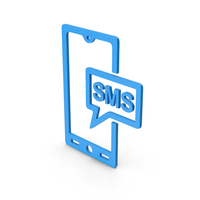 Symbol SMS Message Blue PNG & PSD Images