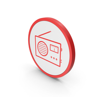 Icon Radio Red PNG & PSD Images