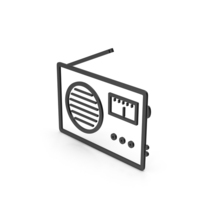 Symbol Radio Black PNG & PSD Images