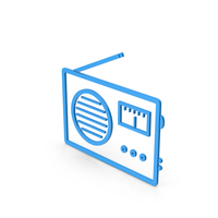Symbol Radio Blue PNG & PSD Images