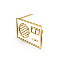 Symbol Radio Gold PNG & PSD Images