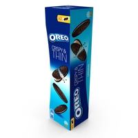 Mondelez Oreo Crispy and Thin 96g Package Box 2019 PNG & PSD Images