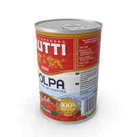 Mutti Polpa con Basilicum Pomodoro Tomato Food Can 400g PNG & PSD Images