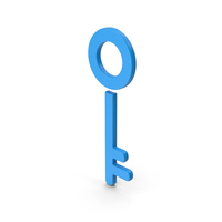 Symbol Key Blue PNG & PSD Images