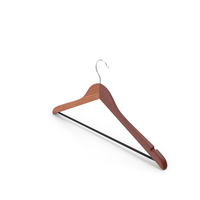 Cloth Hanger Wooden 01 Studio PNG & PSD Images