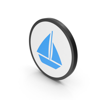 Icon Boat Blue PNG & PSD Images