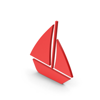 Symbol Boat Red PNG & PSD Images