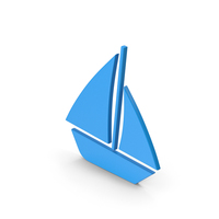 Symbol Boat Blue PNG & PSD Images