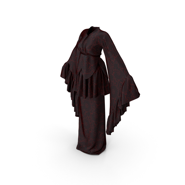 Female Kimono Robe 002 (8K PBR) PNG & PSD Images