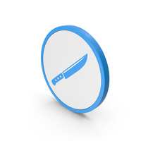 Icon Knife Blue PNG & PSD Images
