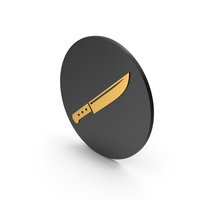 Knife Gold Icon PNG & PSD Images