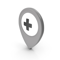Location Sign Hospital Grey PNG & PSD Images