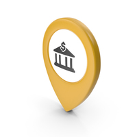 Location Sign Bank Yellow PNG & PSD Images