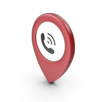 Location Sign Phone Red PNG & PSD Images