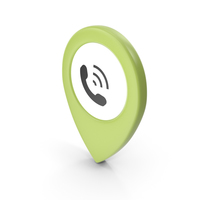 Location Sign Phone Green PNG & PSD Images
