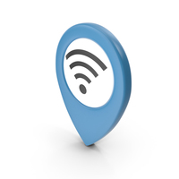 Location Sign Wifi Blue PNG & PSD Images