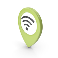 Location Sign Wifi Green PNG & PSD Images